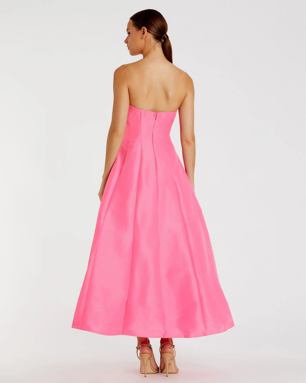 Mac Duggal Strapless Ballgown with Bow Detail Dress